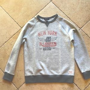 Polo by Ralph Lauren Gray Sweatshirt with Red Print